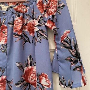 floral off the shoulder top